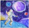 Рисунок на день космонавтики: как нарисовать космос и ракету в школу и  садик карандашом | Все о рукоделии